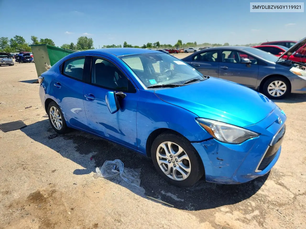 2016 Scion Ia Base VIN: 3MYDLBZV6GY119921 Lot: 58976026