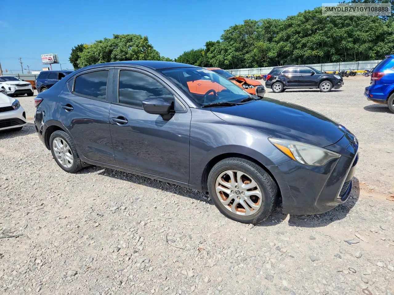 2016 Scion Ia Base VIN: 3MYDLBZV1GY108888 Lot: 59713766