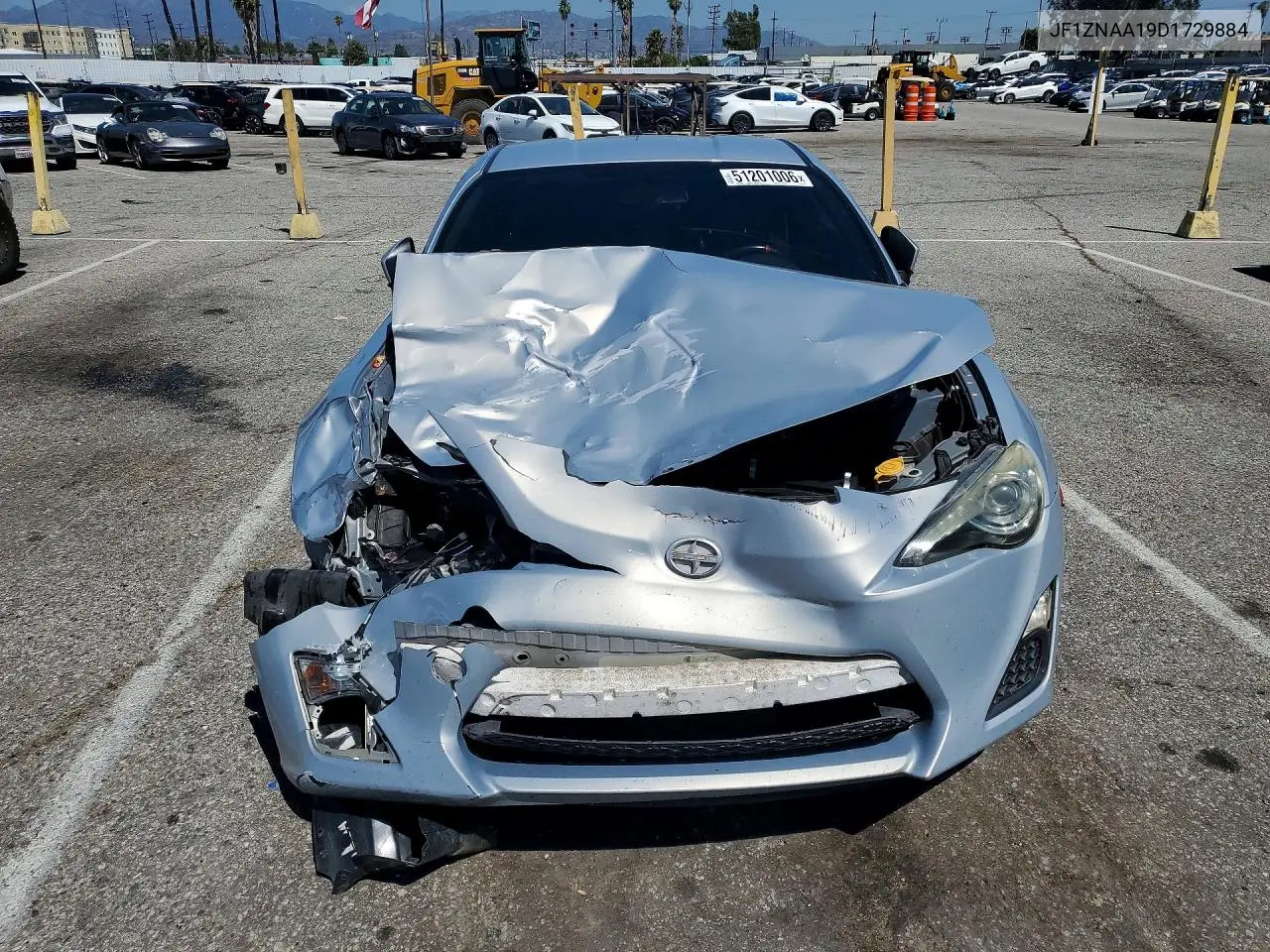 2013 Scion Fr-S 10 Series VIN: JF1ZNAA19D1729884 Lot: 51201006