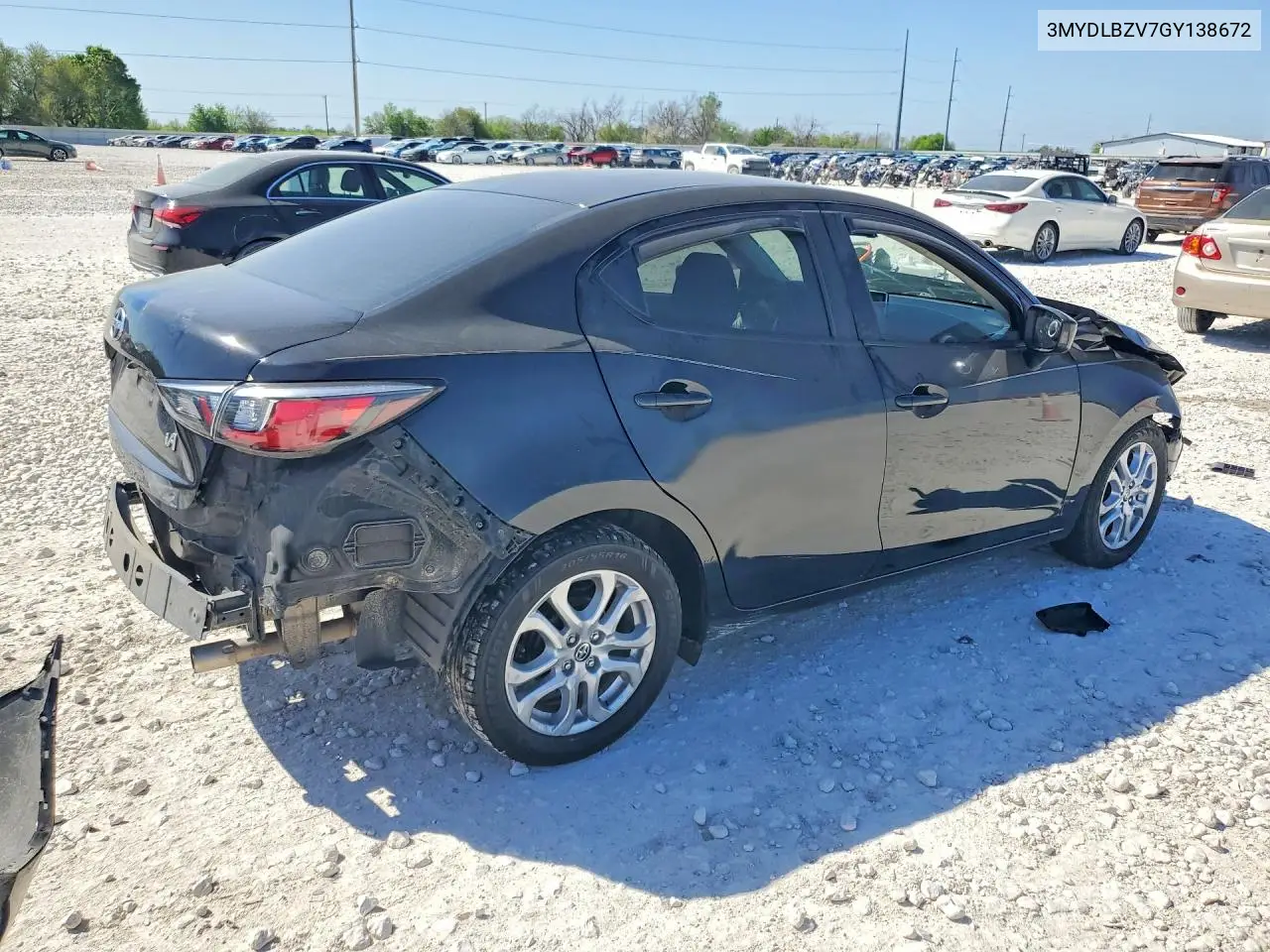 2016 Scion Ia Base VIN: 3MYDLBZV7GY138672 Lot: 47093286