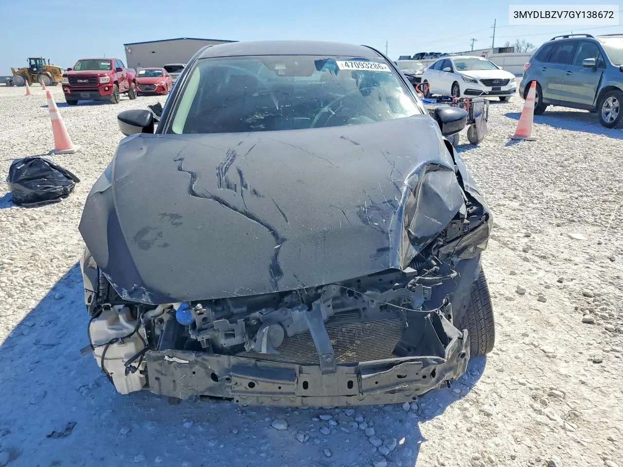 2016 Scion Ia Base VIN: 3MYDLBZV7GY138672 Lot: 47093286