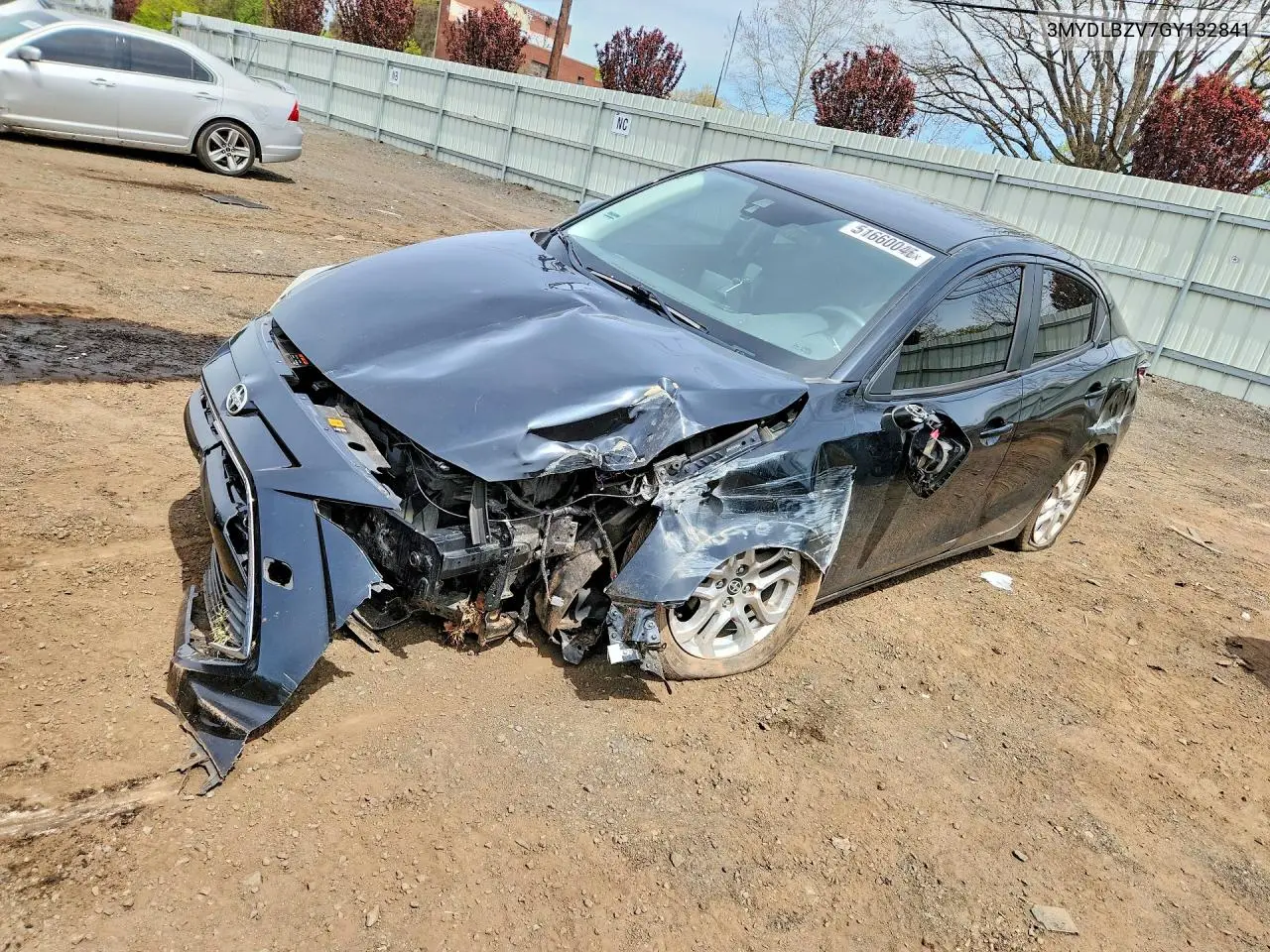 2016 Scion Ia Base VIN: 3MYDLBZV7GY132841 Lot: 51660046