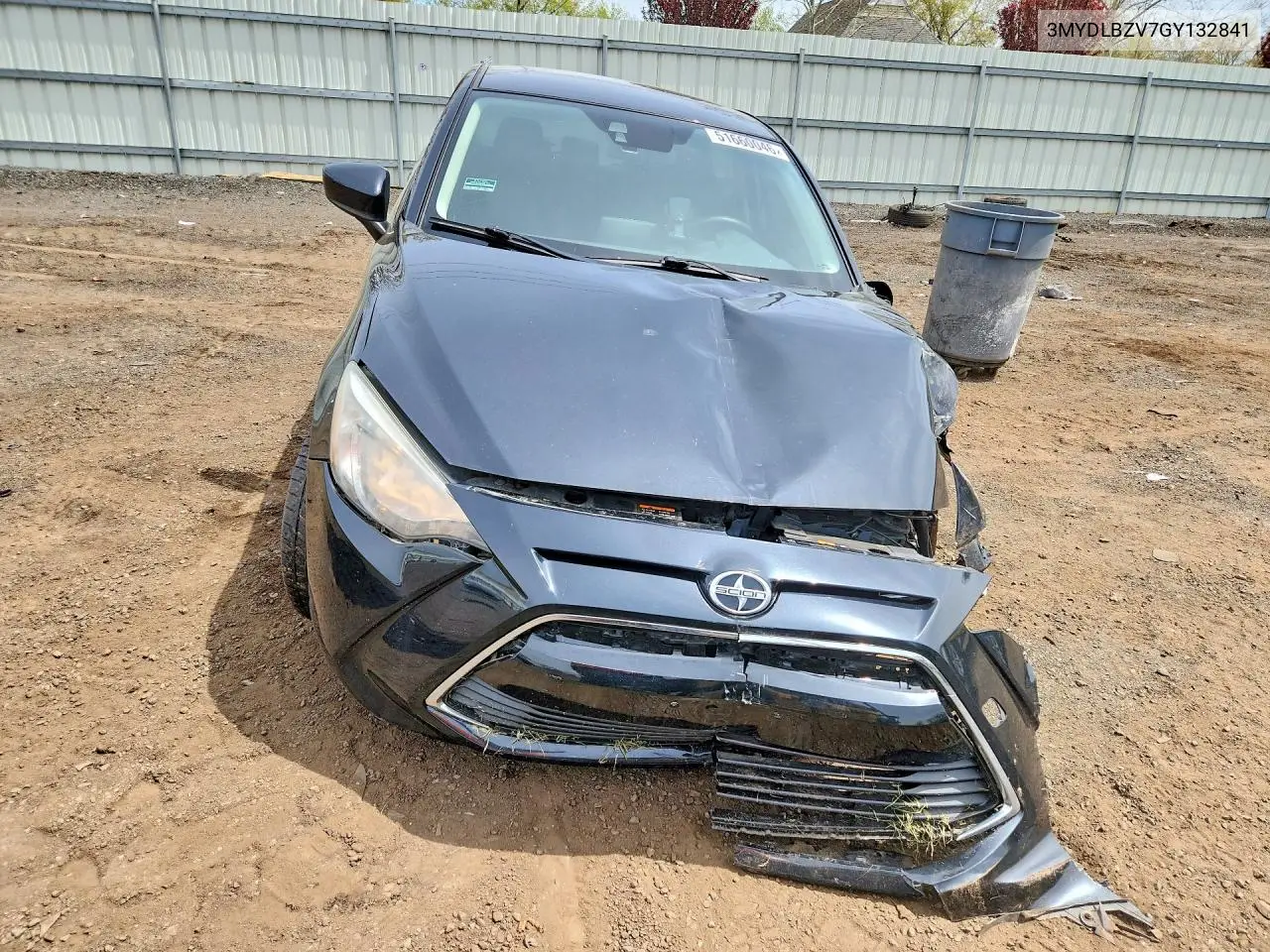 2016 Scion Ia Base VIN: 3MYDLBZV7GY132841 Lot: 51660046