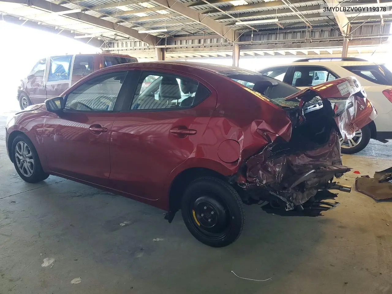 2016 Scion Ia Base VIN: 3MYDLBZV0GY119378 Lot: 53831546
