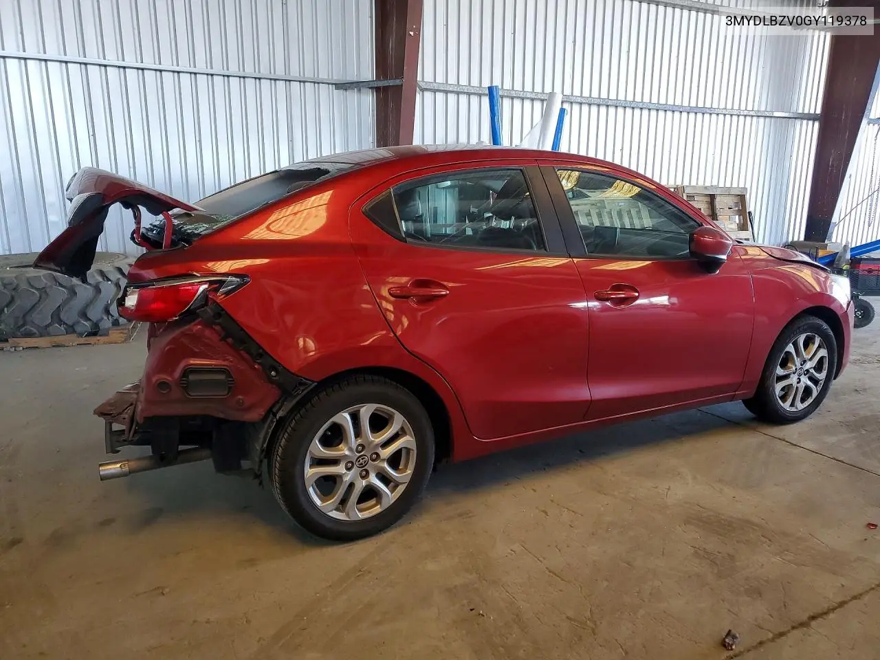 2016 Scion Ia Base VIN: 3MYDLBZV0GY119378 Lot: 53831546