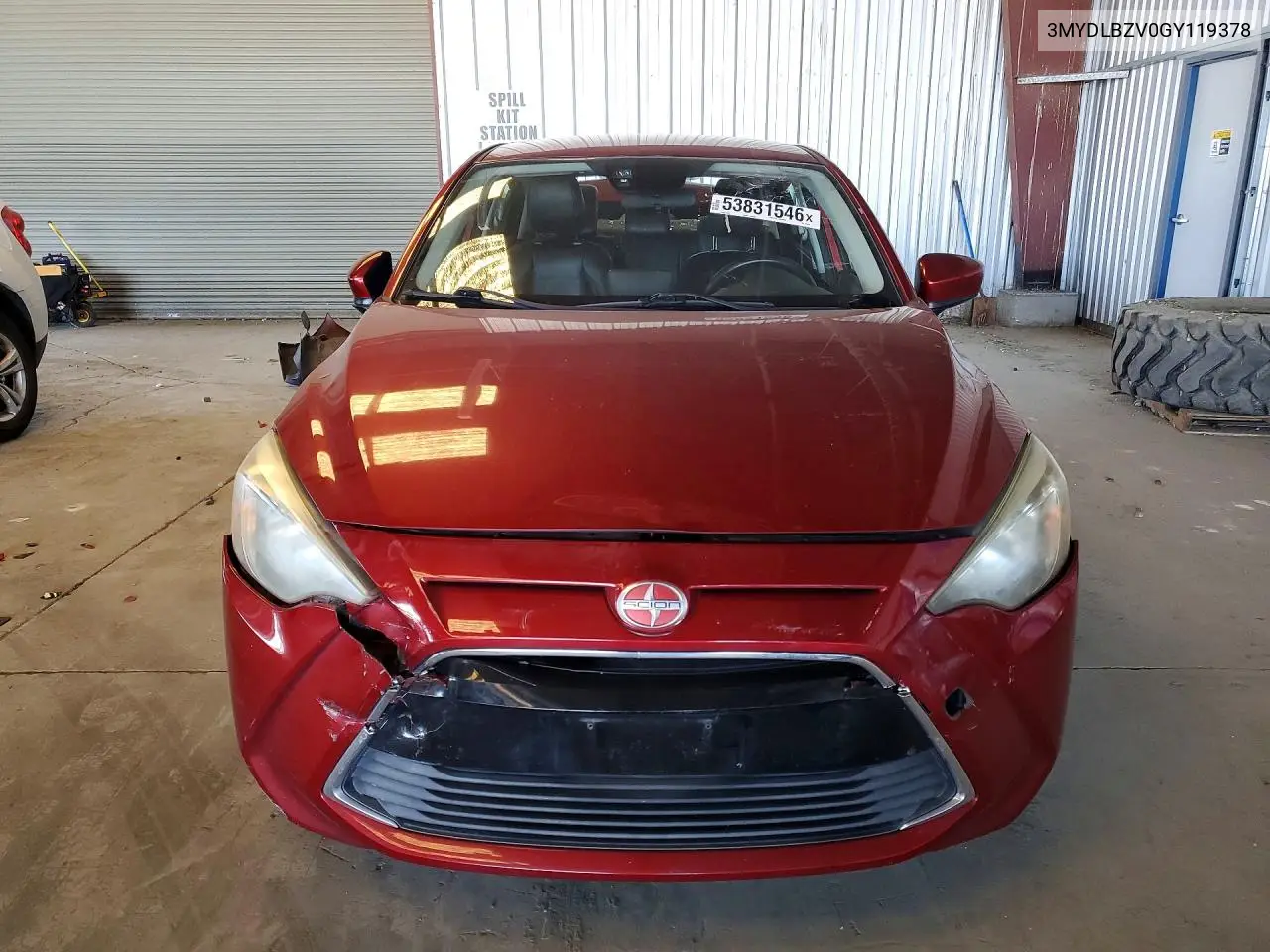 2016 Scion Ia Base VIN: 3MYDLBZV0GY119378 Lot: 53831546