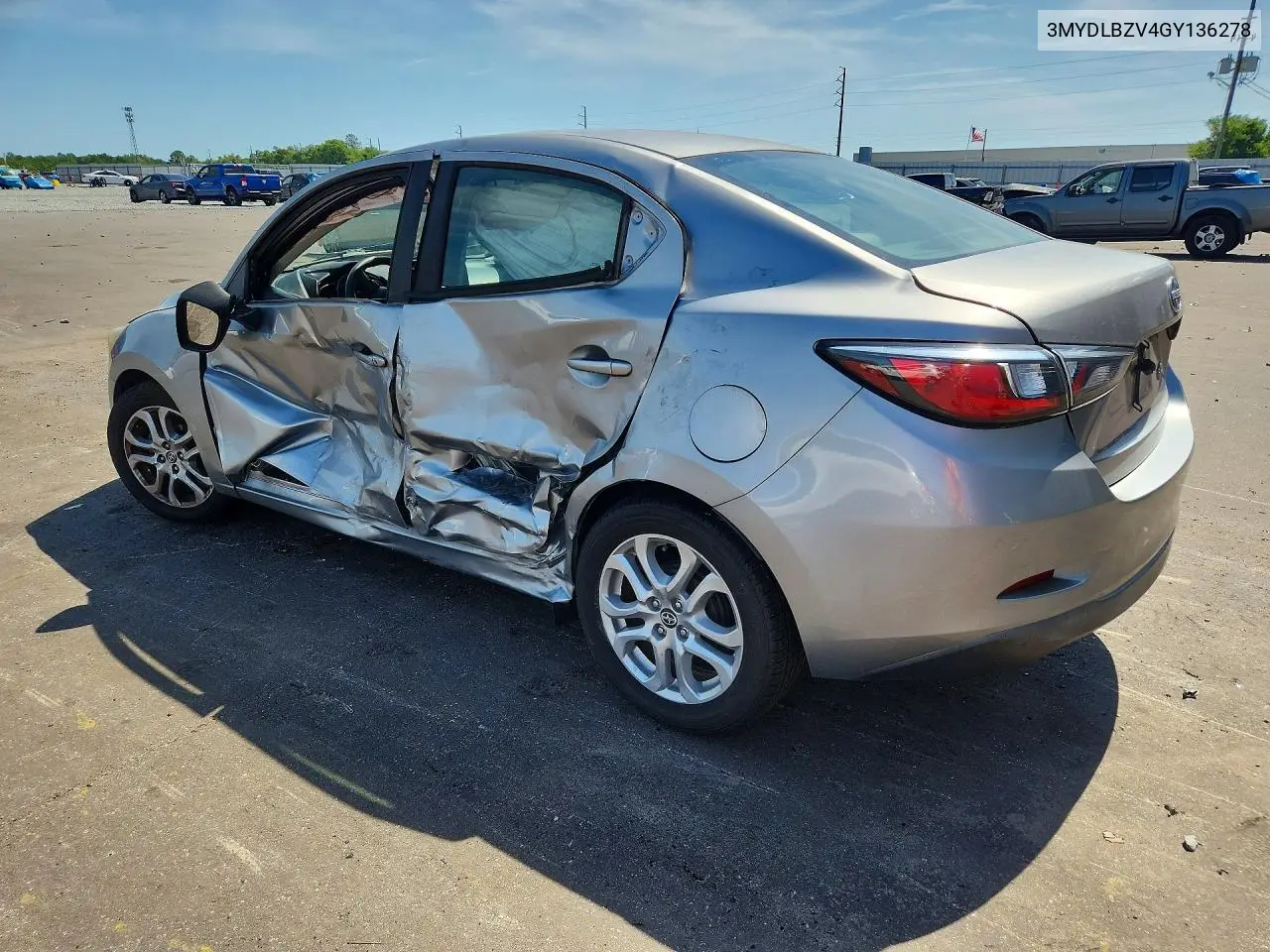 2016 Scion Ia Base VIN: 3MYDLBZV4GY136278 Lot: 55783426
