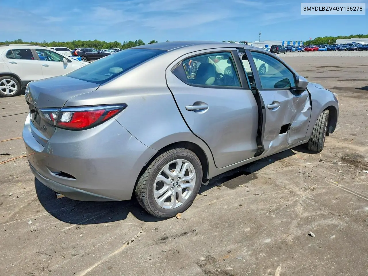 2016 Scion Ia Base VIN: 3MYDLBZV4GY136278 Lot: 55783426