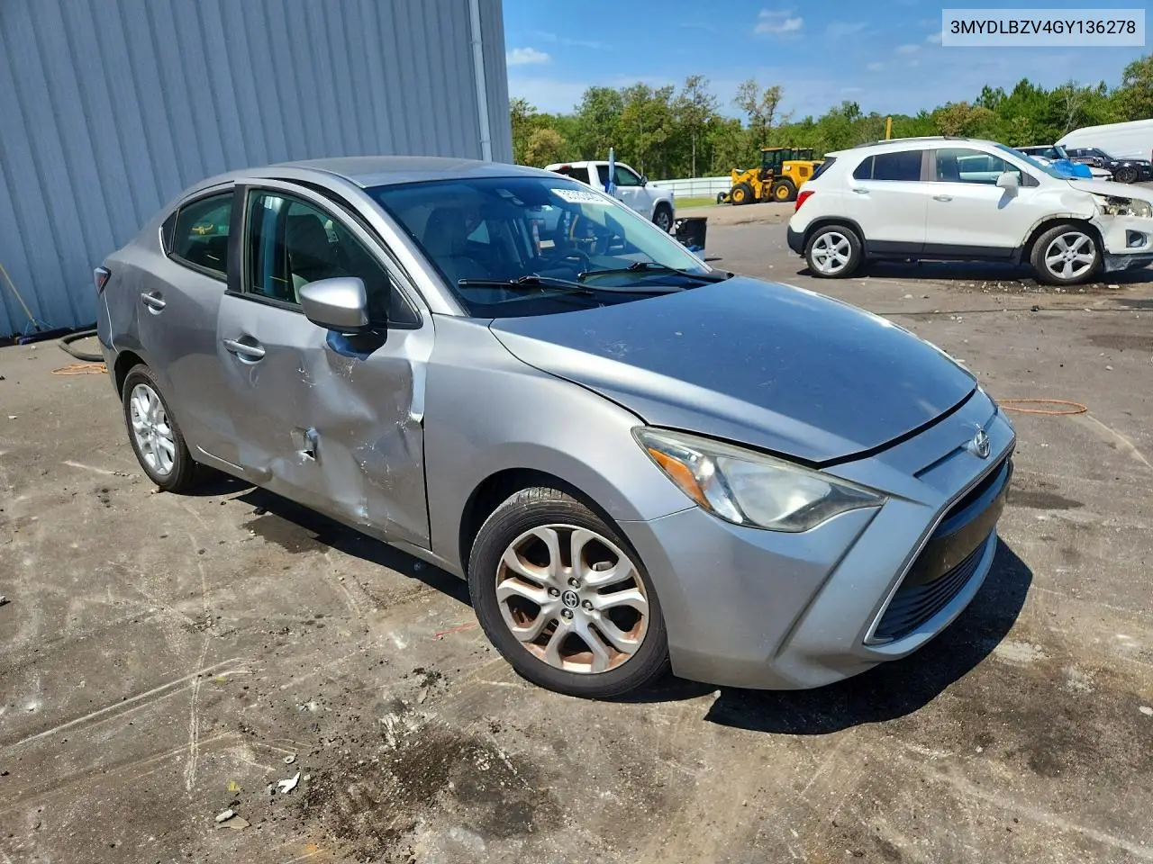 2016 Scion Ia Base VIN: 3MYDLBZV4GY136278 Lot: 55783426