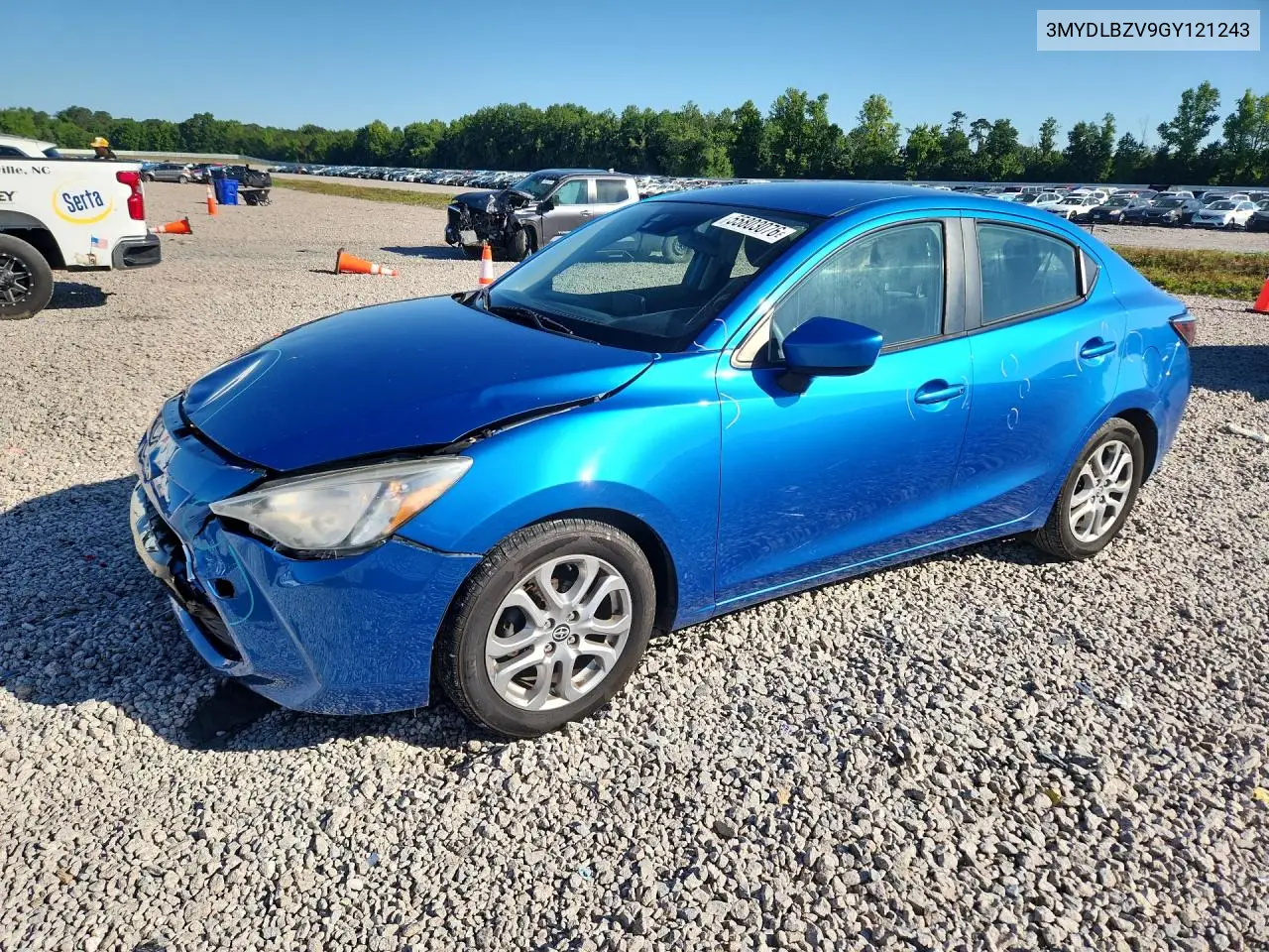 2016 Scion Ia Base VIN: 3MYDLBZV9GY121243 Lot: 55803076