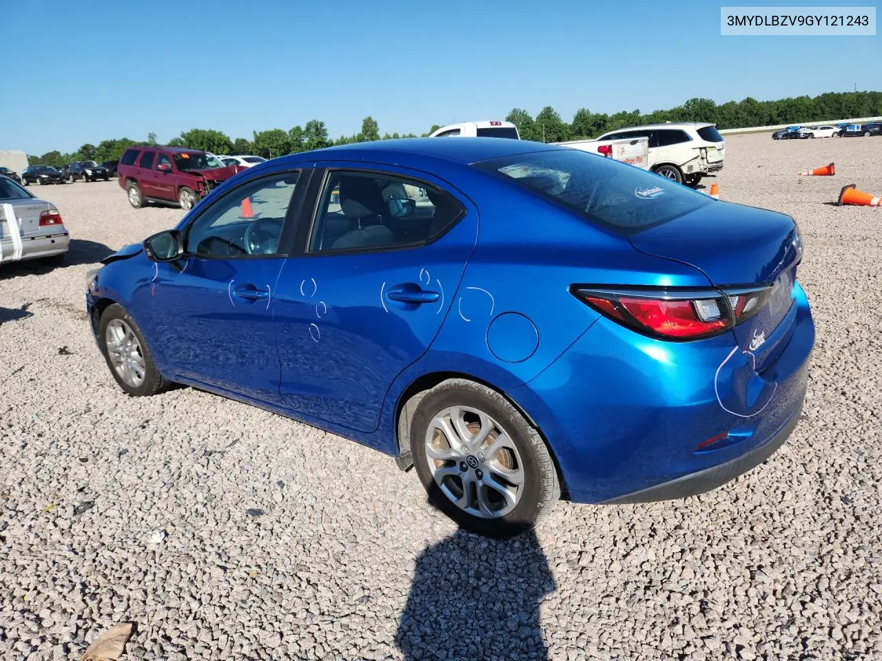 2016 Scion Ia Base VIN: 3MYDLBZV9GY121243 Lot: 55803076