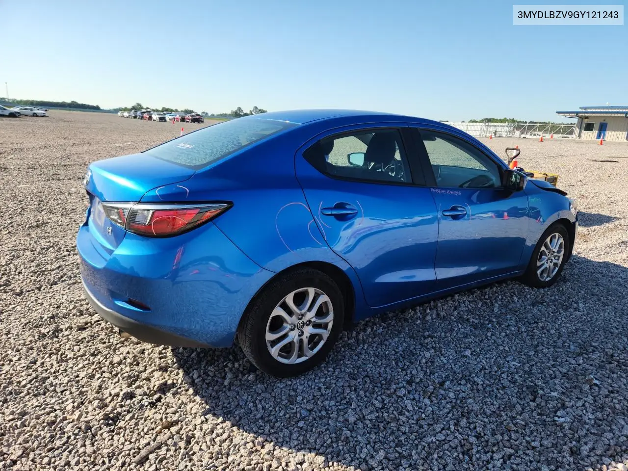 2016 Scion Ia Base VIN: 3MYDLBZV9GY121243 Lot: 55803076