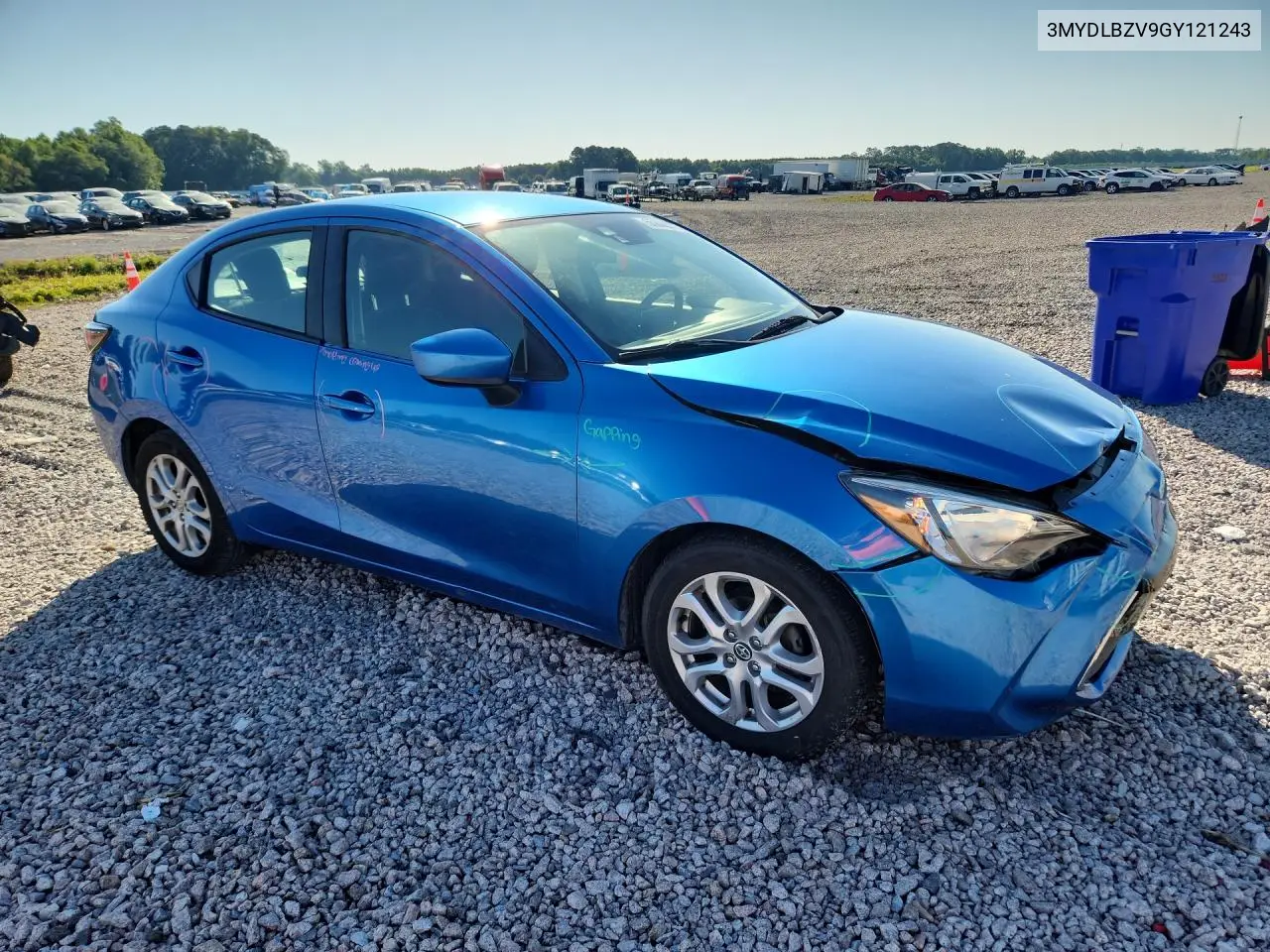 2016 Scion Ia Base VIN: 3MYDLBZV9GY121243 Lot: 55803076