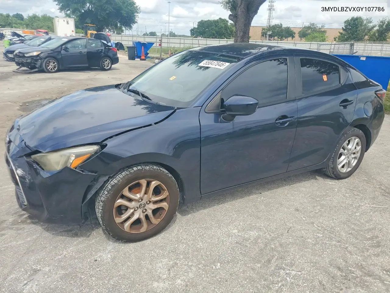 2016 Scion Ia Base VIN: 3MYDLBZVXGY107786 Lot: 55847846
