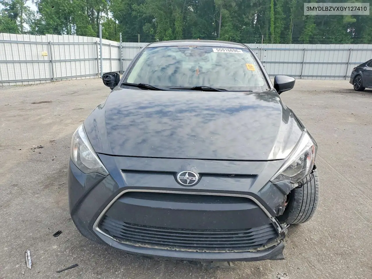 2016 Scion Ia Base VIN: 3MYDLBZVXGY127410 Lot: 55916696