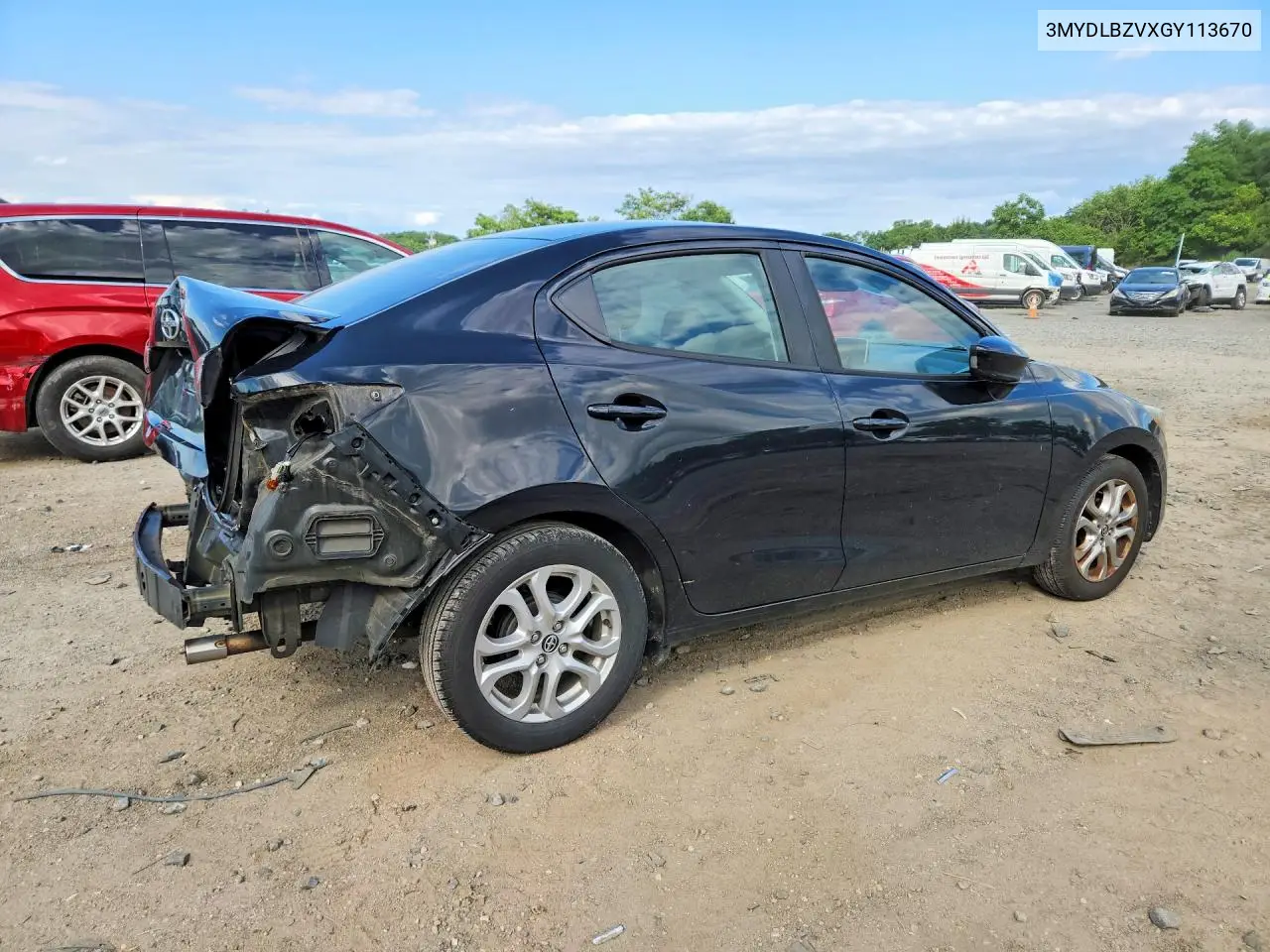 2016 Scion Ia Base VIN: 3MYDLBZVXGY113670 Lot: 57330436