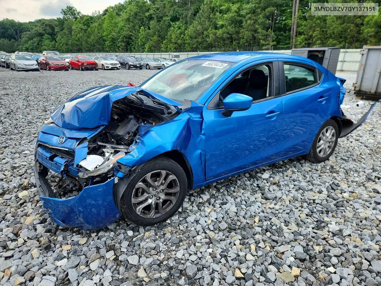 2016 Scion Ia Base VIN: 3MYDLBZV7GY137151 Lot: 58017976