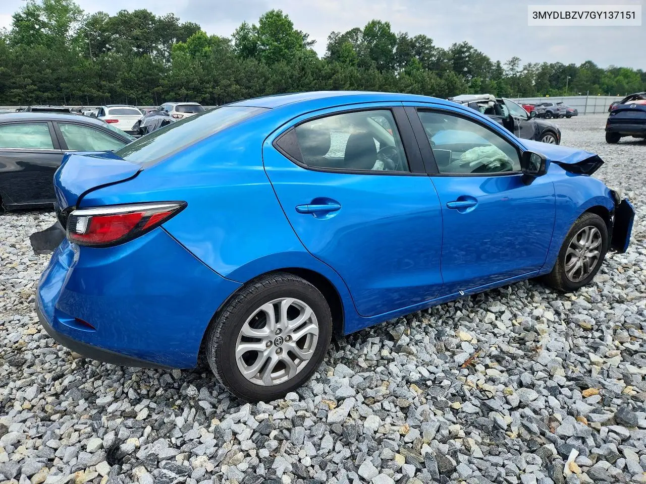 2016 Scion Ia Base VIN: 3MYDLBZV7GY137151 Lot: 58017976