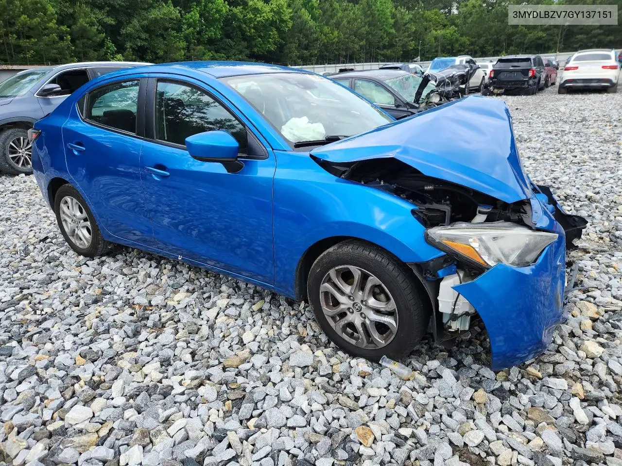 2016 Scion Ia Base VIN: 3MYDLBZV7GY137151 Lot: 58017976