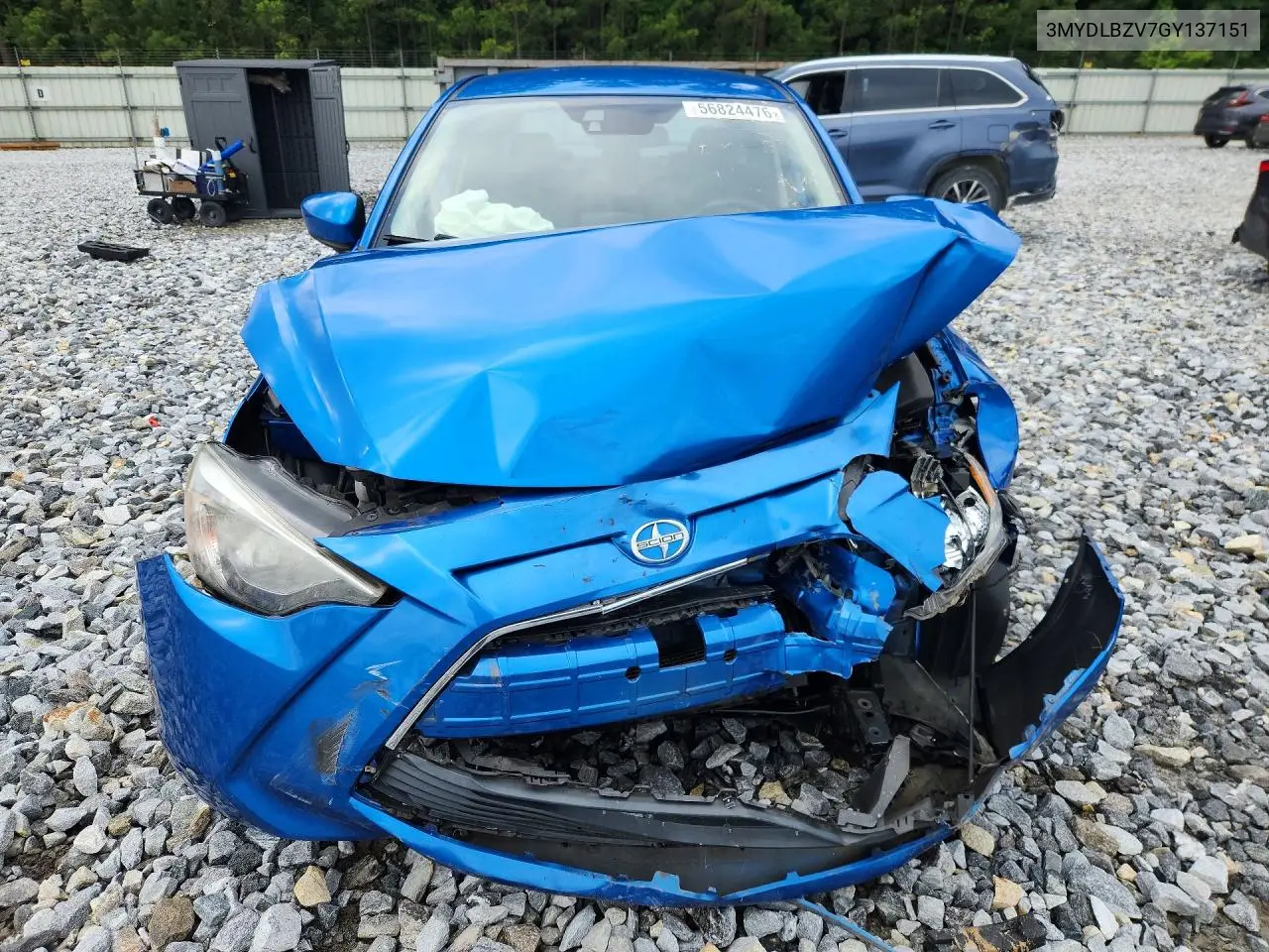 2016 Scion Ia Base VIN: 3MYDLBZV7GY137151 Lot: 58017976