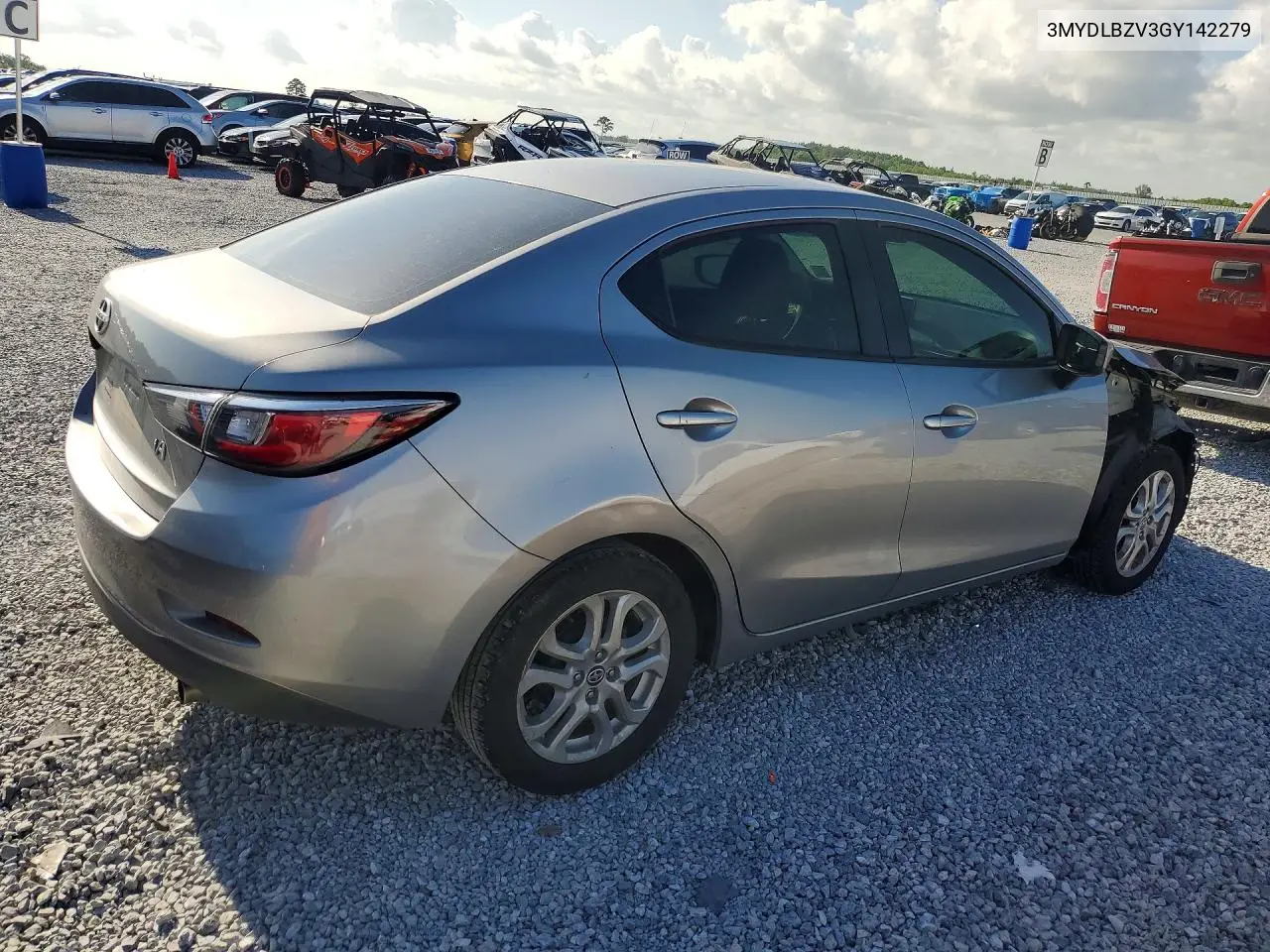 2016 Scion Ia Base VIN: 3MYDLBZV3GY142279 Lot: 59001946