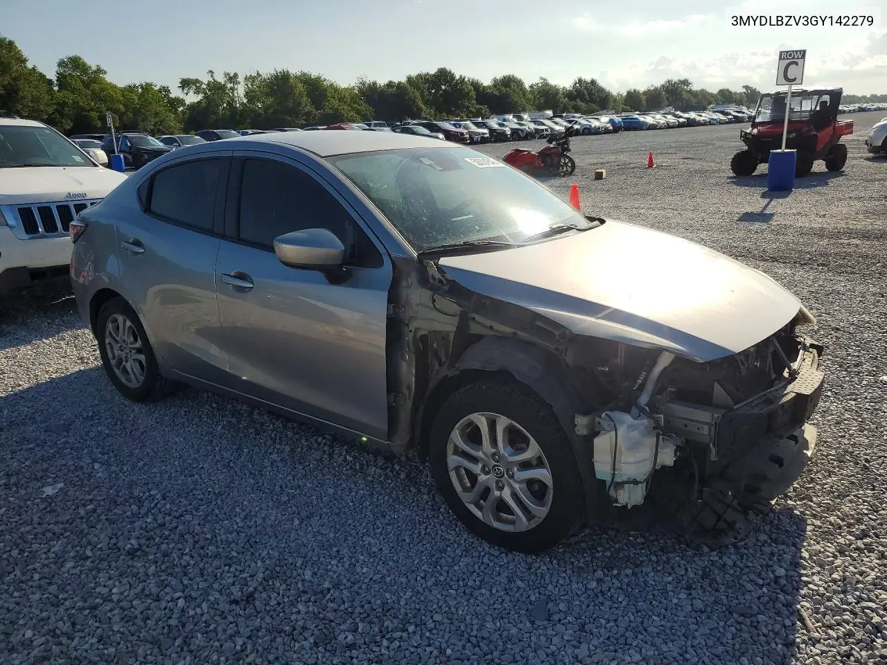 2016 Scion Ia Base VIN: 3MYDLBZV3GY142279 Lot: 59001946