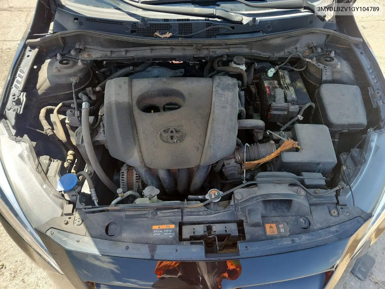 2016 Scion Ia Base VIN: 3MYDLBZV1GY104789 Lot: 59182086