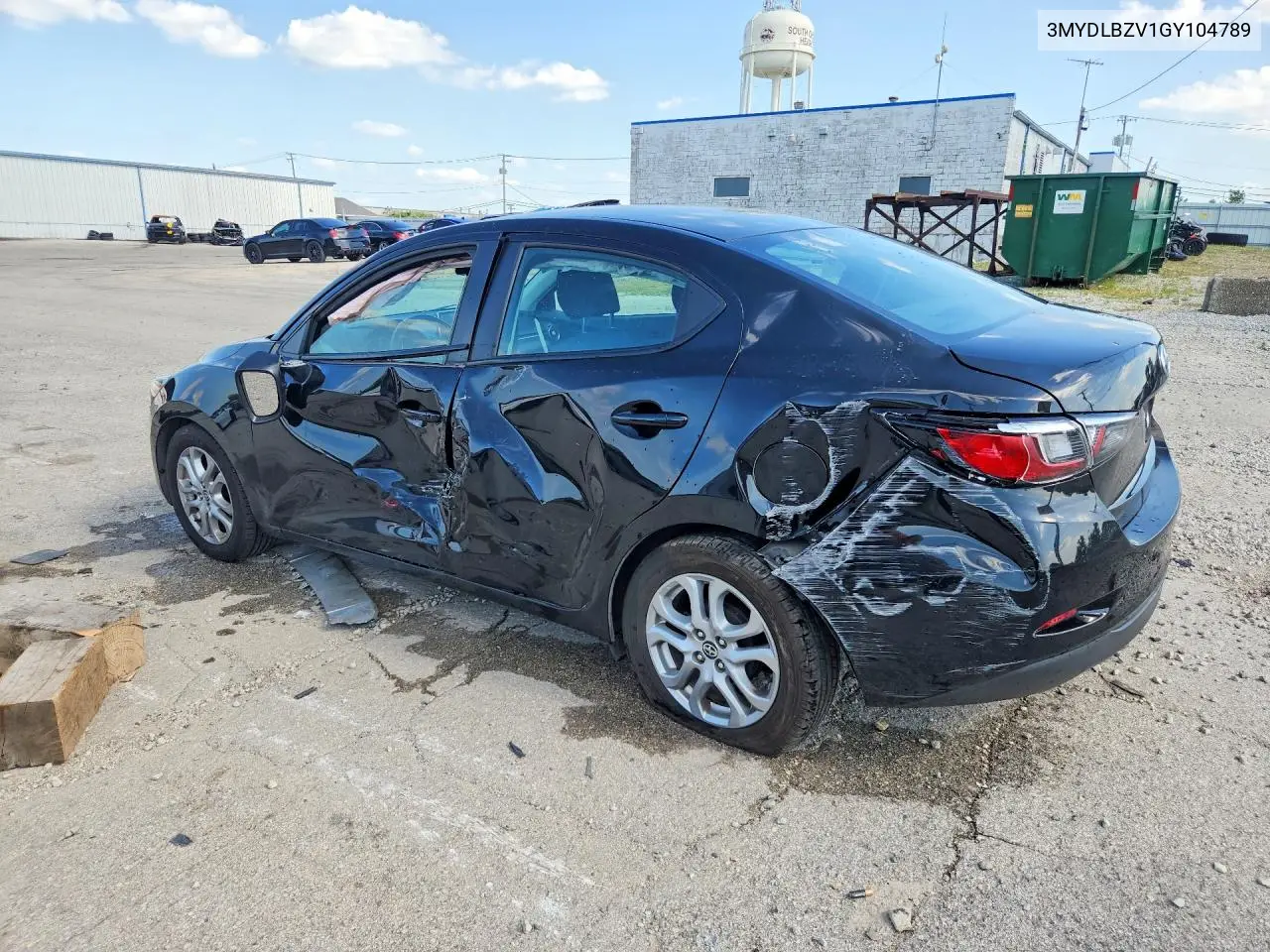 2016 Scion Ia Base VIN: 3MYDLBZV1GY104789 Lot: 59182086