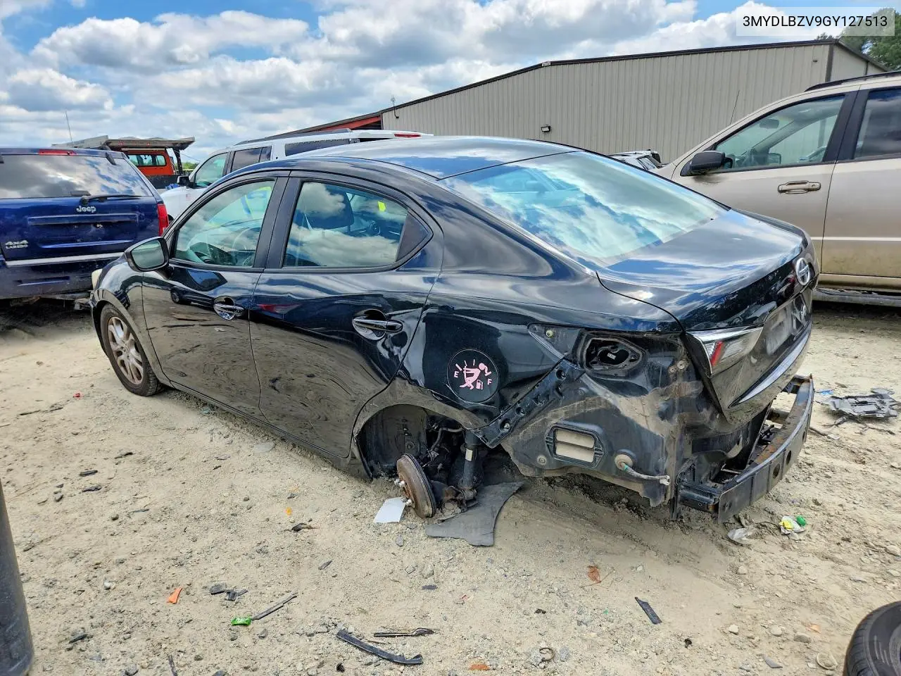 2016 Scion Ia Base VIN: 3MYDLBZV9GY127513 Lot: 59358236
