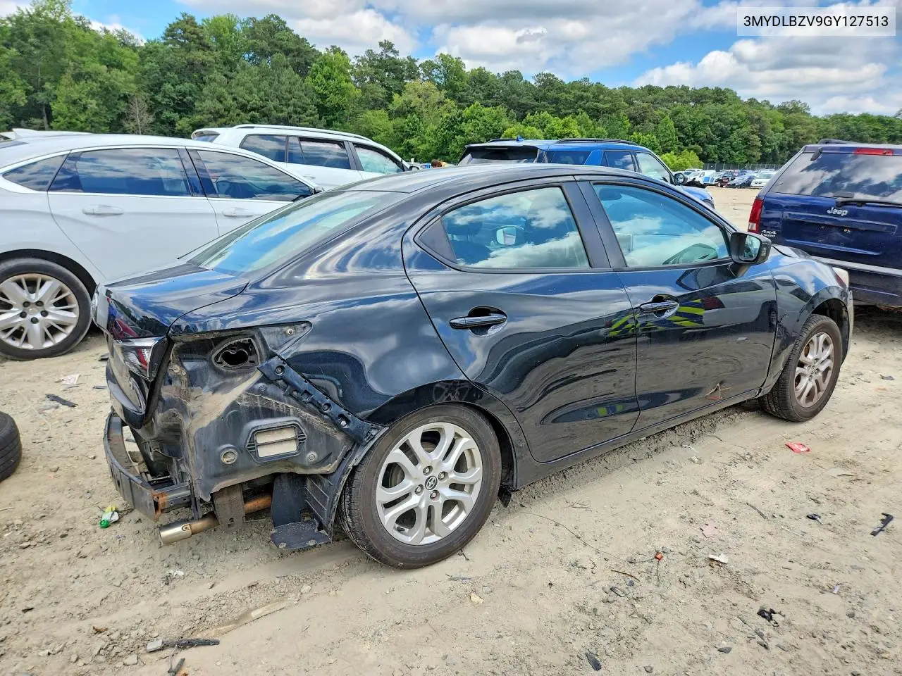 2016 Scion Ia Base VIN: 3MYDLBZV9GY127513 Lot: 59358236