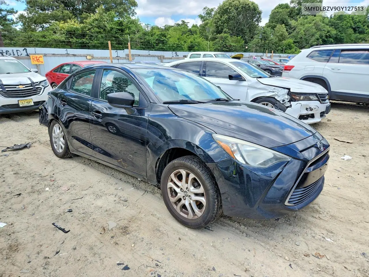 2016 Scion Ia Base VIN: 3MYDLBZV9GY127513 Lot: 59358236