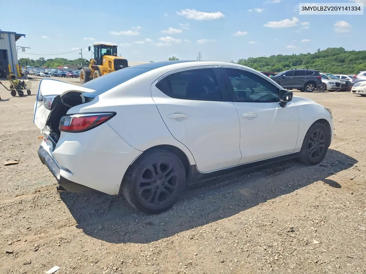 2016 Scion Ia Base VIN: 3MYDLBZV2GY141334 Lot: 59626296