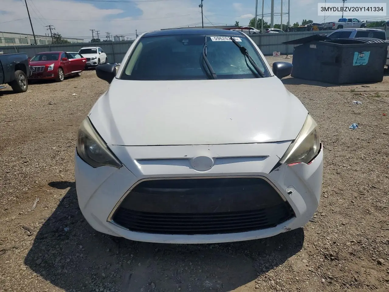 2016 Scion Ia Base VIN: 3MYDLBZV2GY141334 Lot: 59626296