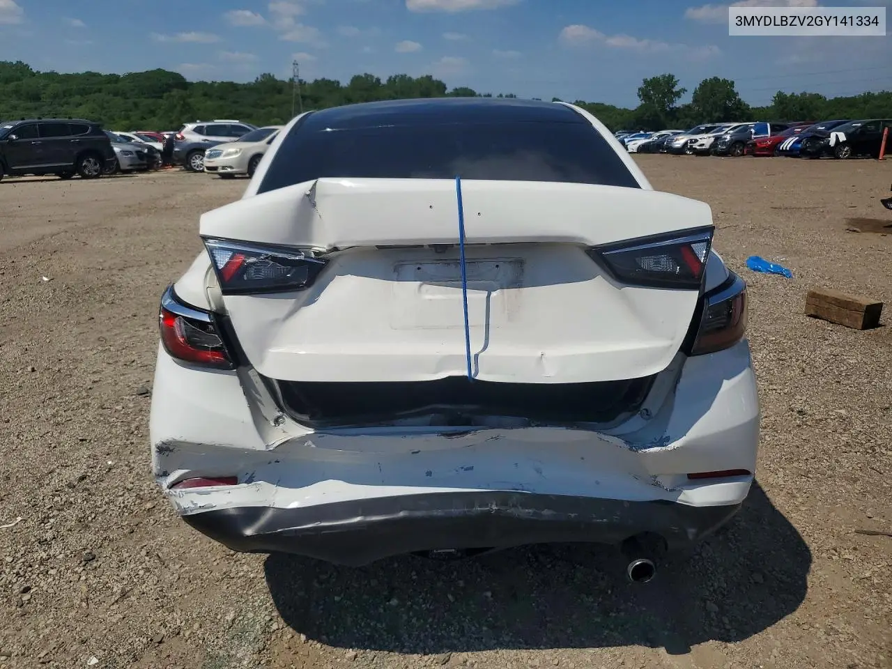 2016 Scion Ia Base VIN: 3MYDLBZV2GY141334 Lot: 59626296