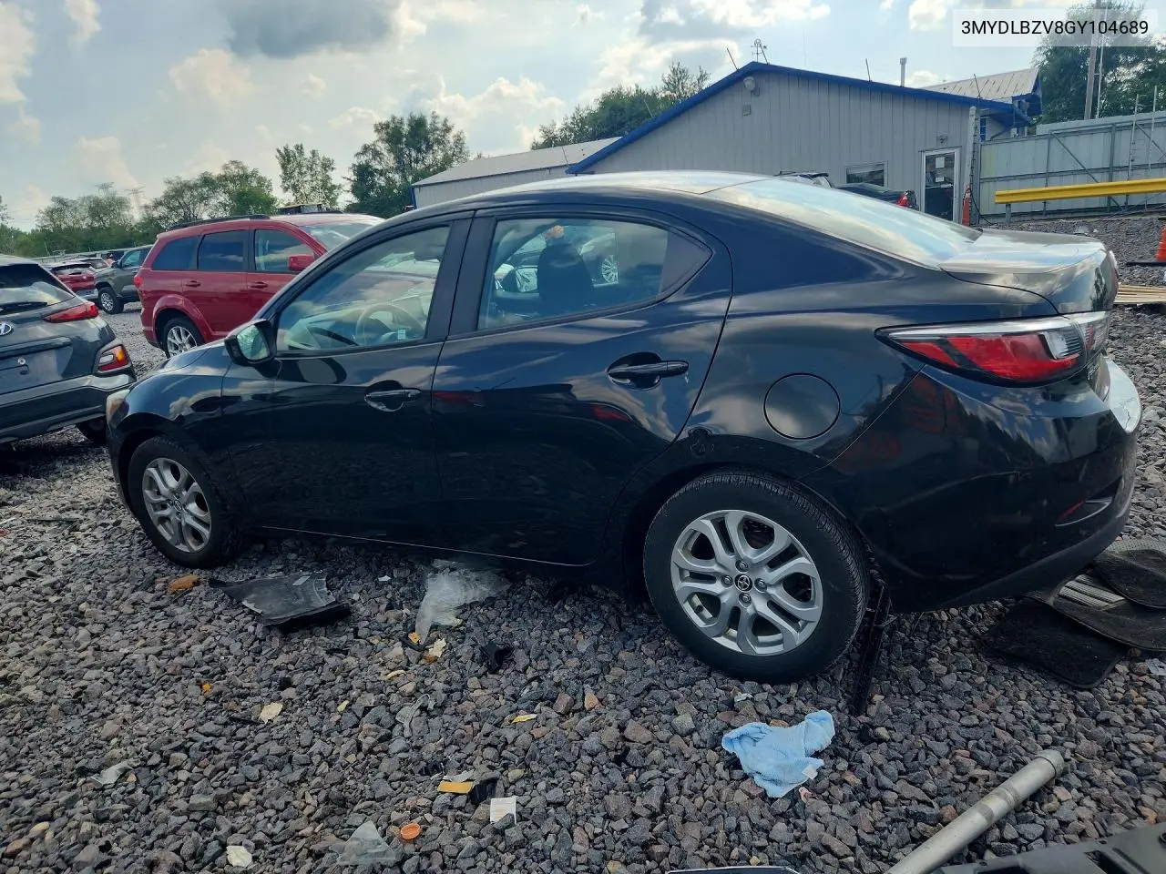 2016 Scion Ia Base VIN: 3MYDLBZV8GY104689 Lot: 60079106