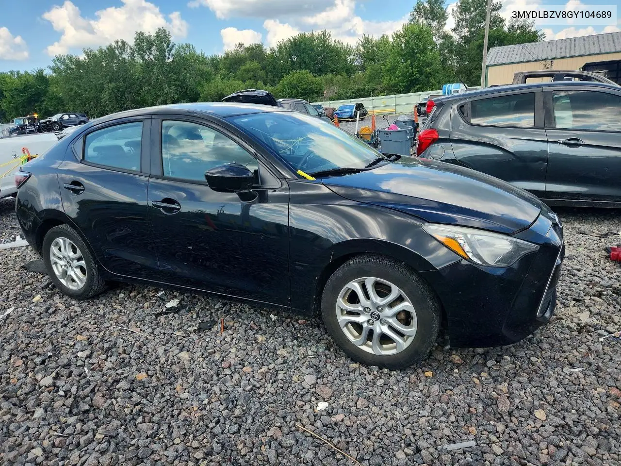 2016 Scion Ia Base VIN: 3MYDLBZV8GY104689 Lot: 60079106