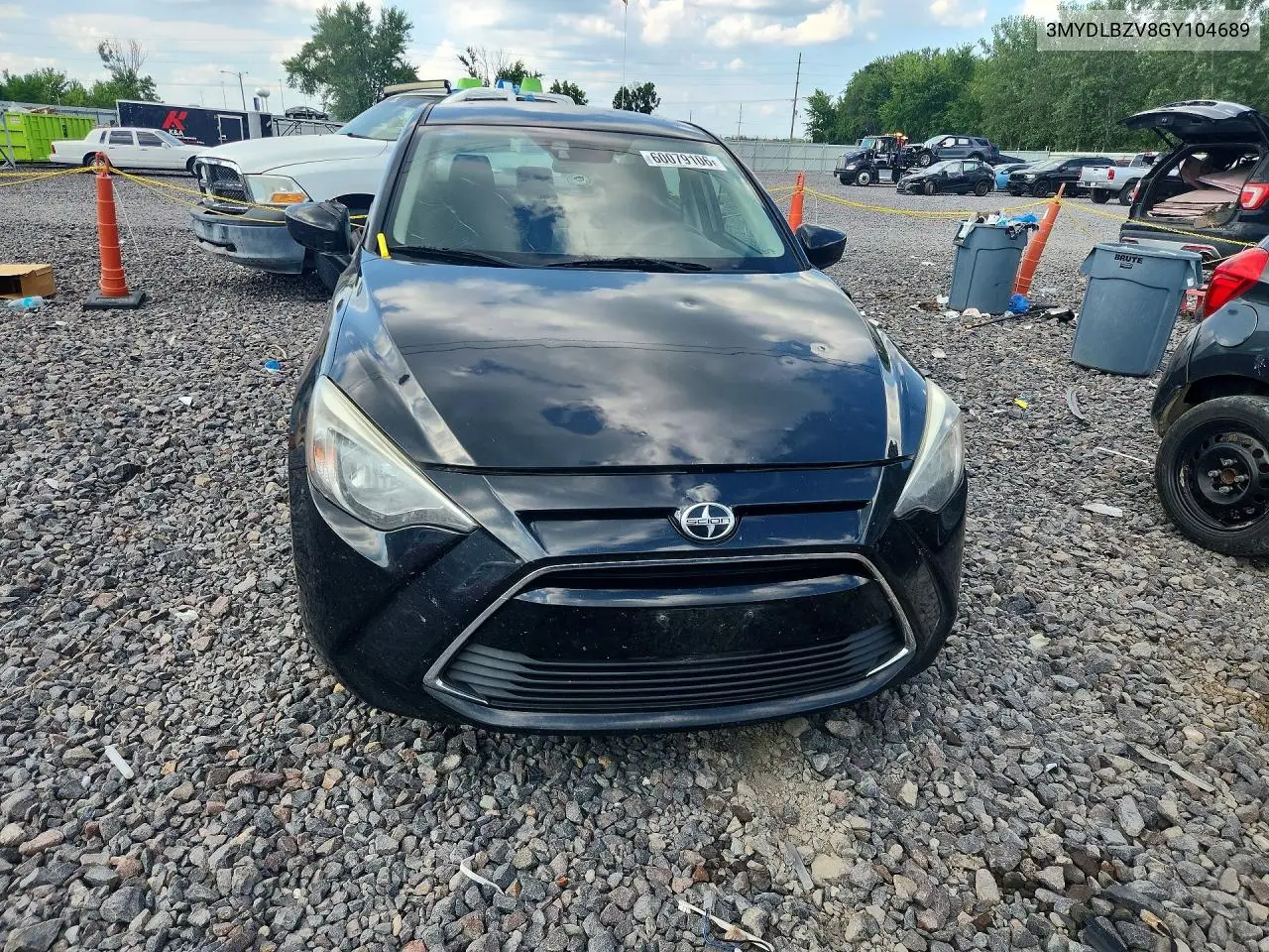 2016 Scion Ia Base VIN: 3MYDLBZV8GY104689 Lot: 60079106