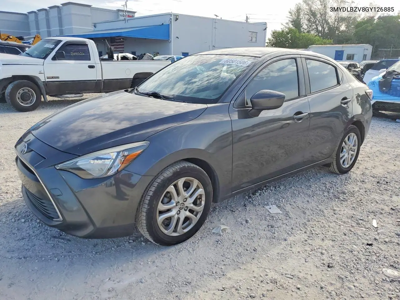 2016 Scion Ia Base VIN: 3MYDLBZV8GY126885 Lot: 60501506