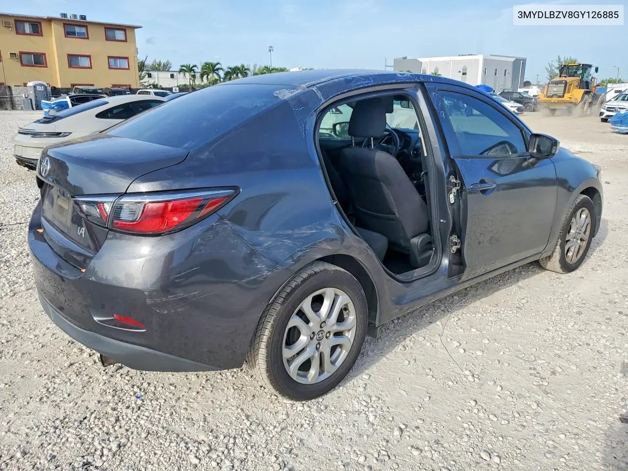 2016 Scion Ia Base VIN: 3MYDLBZV8GY126885 Lot: 60501506