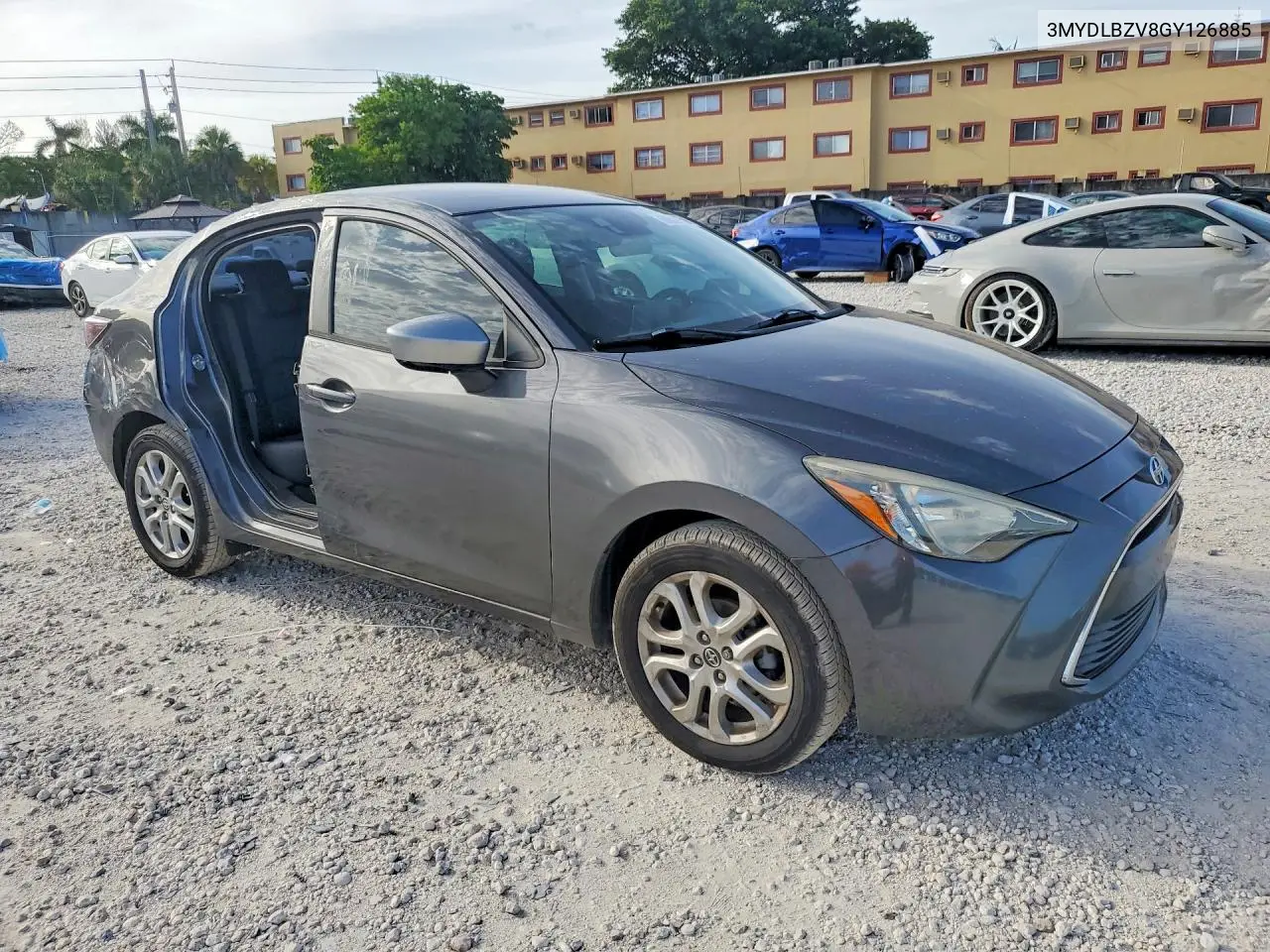 2016 Scion Ia Base VIN: 3MYDLBZV8GY126885 Lot: 60501506