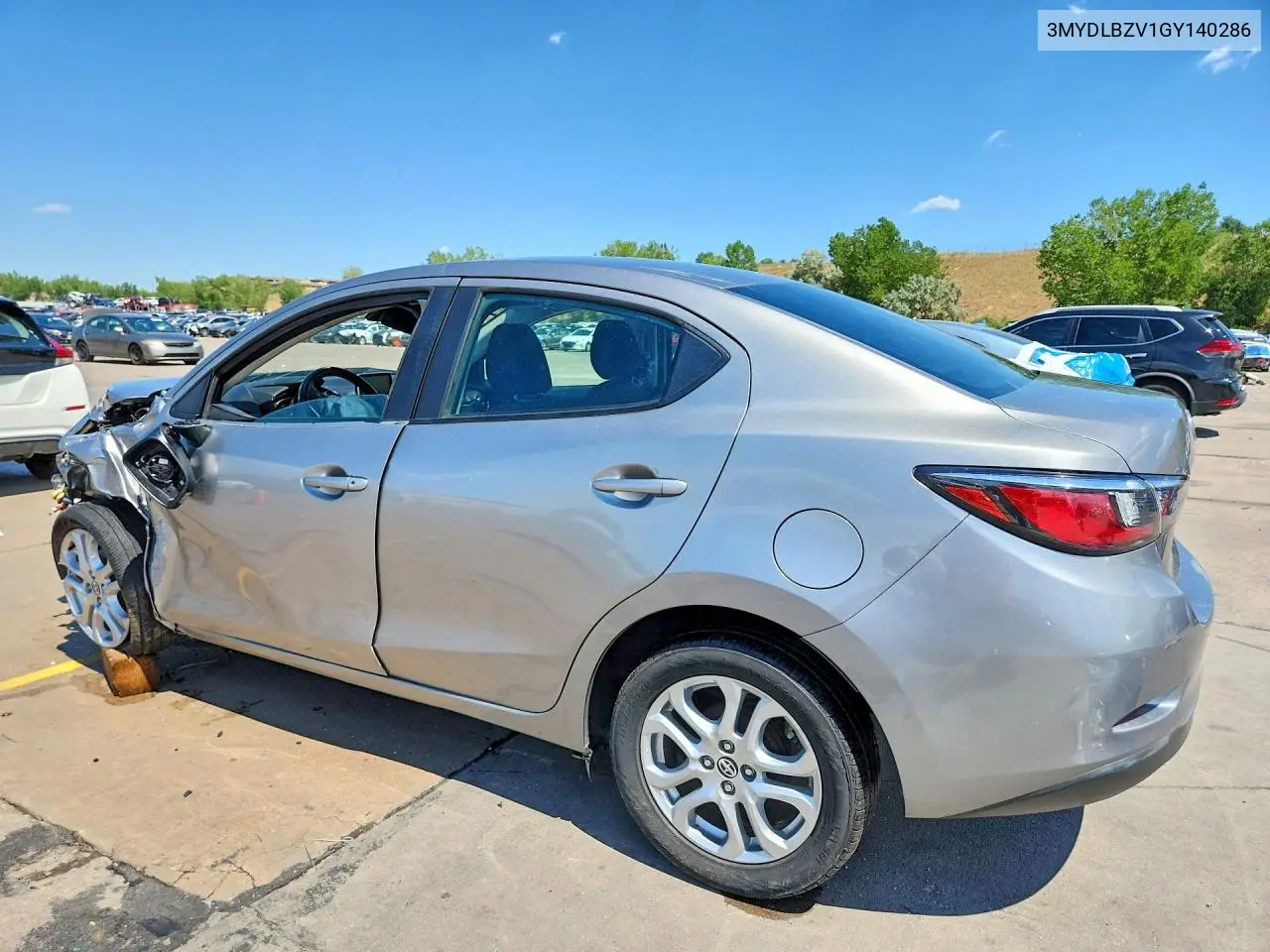 2016 Scion Ia Base VIN: 3MYDLBZV1GY140286 Lot: 60970686