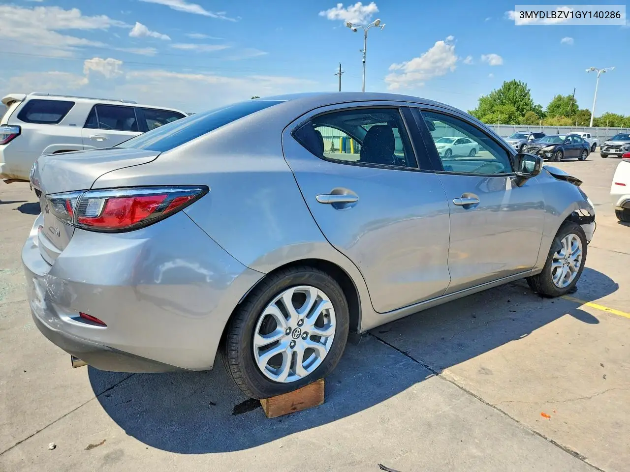 2016 Scion Ia Base VIN: 3MYDLBZV1GY140286 Lot: 60970686