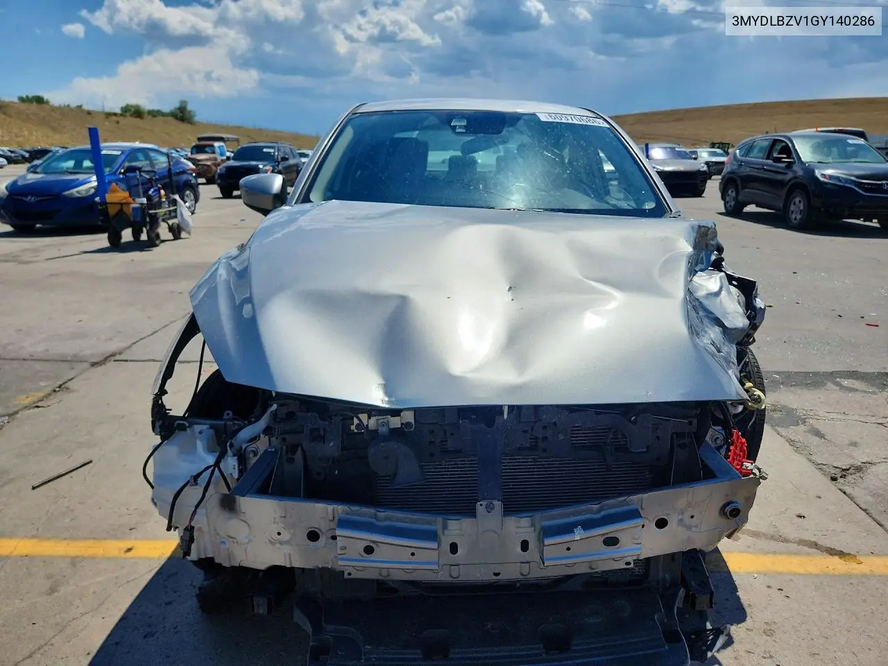 2016 Scion Ia Base VIN: 3MYDLBZV1GY140286 Lot: 60970686