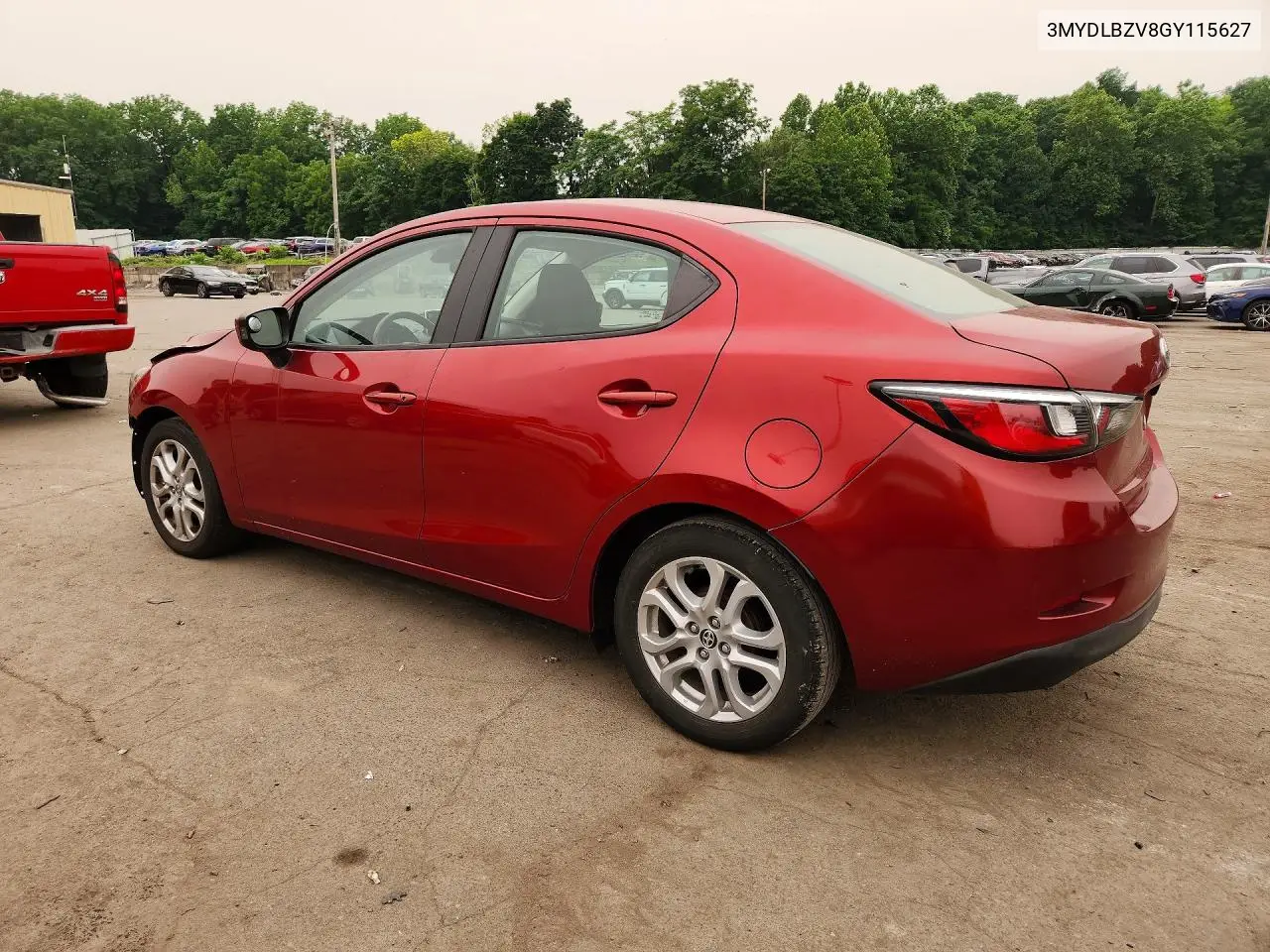 2016 Scion Ia Base VIN: 3MYDLBZV8GY115627 Lot: 61125716