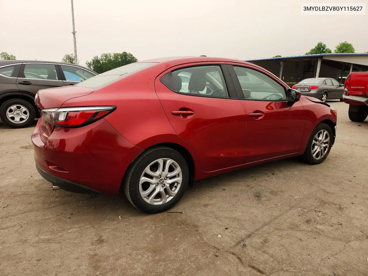 2016 Scion Ia Base VIN: 3MYDLBZV8GY115627 Lot: 61125716