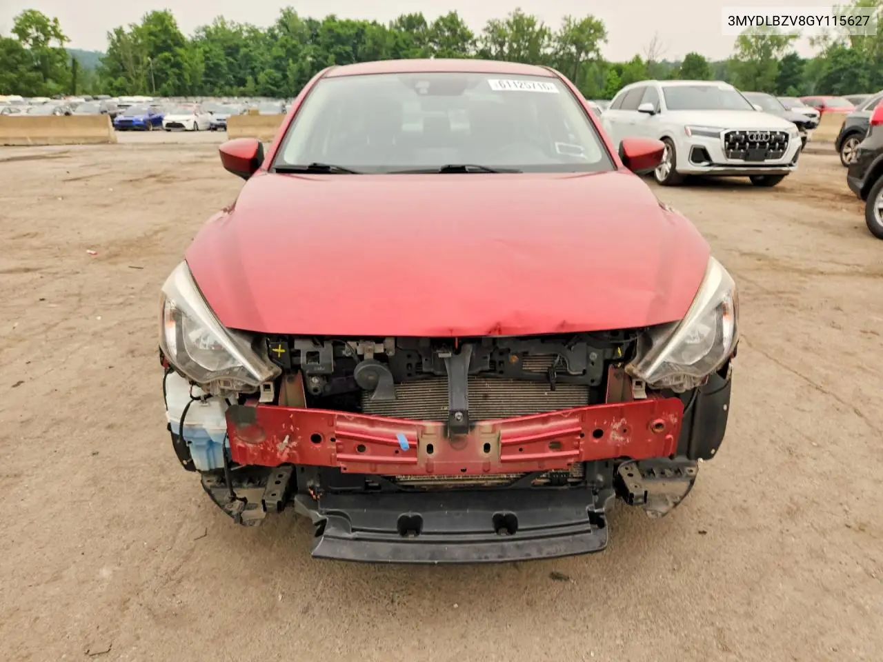 2016 Scion Ia Base VIN: 3MYDLBZV8GY115627 Lot: 61125716