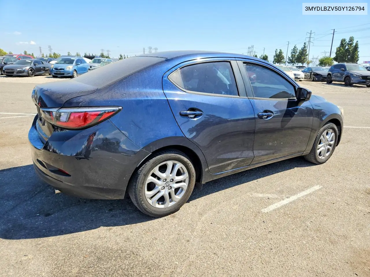 2016 Scion Ia Base VIN: 3MYDLBZV5GY126794 Lot: 61248316