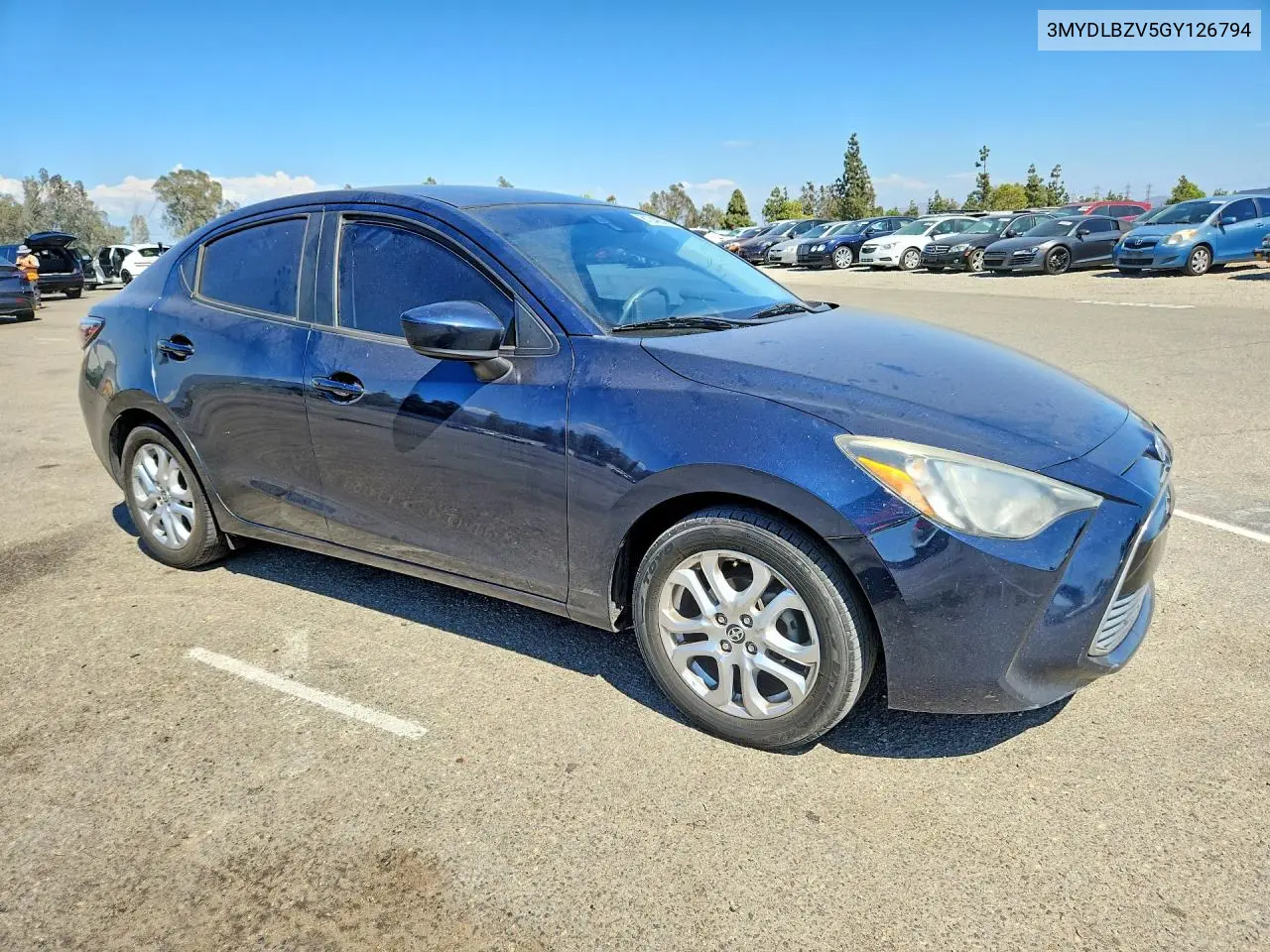 2016 Scion Ia Base VIN: 3MYDLBZV5GY126794 Lot: 61248316