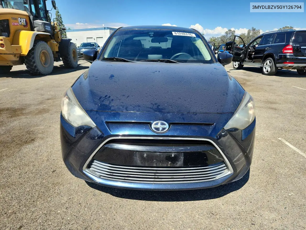 2016 Scion Ia Base VIN: 3MYDLBZV5GY126794 Lot: 61248316
