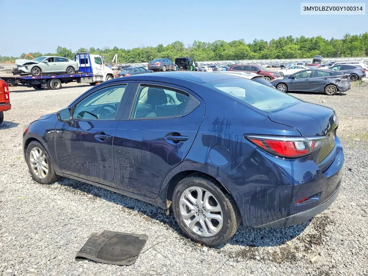 2016 Scion Ia Base VIN: 3MYDLBZV0GY100314 Lot: 85970695